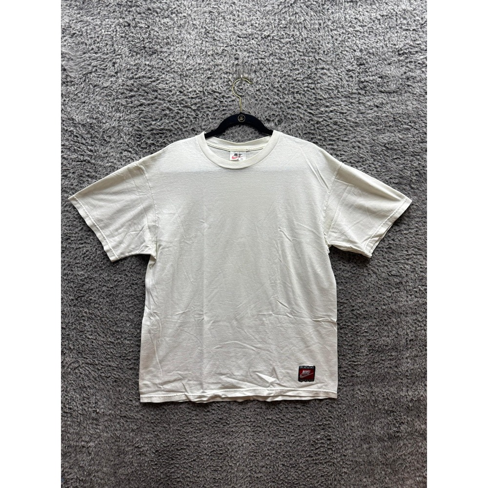 Vintage 90's Nike Team Sports Crew Neck Short Sleeve T-Shirt White Mens Size M